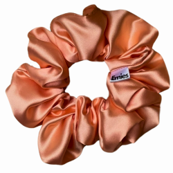 Meruňková saténová Scrunchie