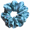 Světle modrá saténová scrunchie do vlasů | Emies