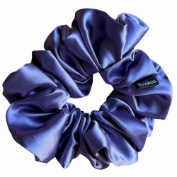 Švestková saténová scrunchie do vlasů | Emies