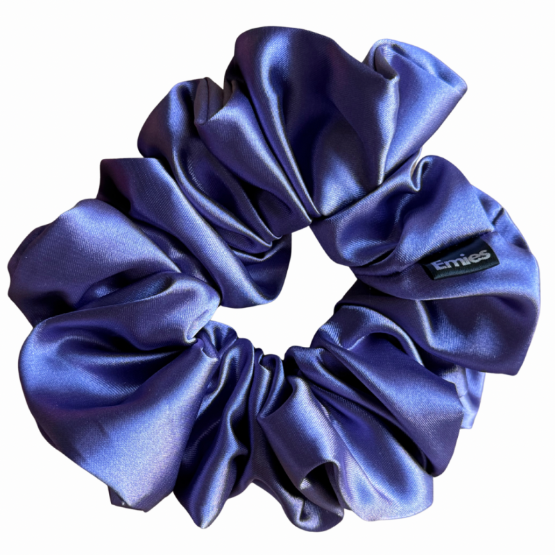 Švestková saténová scrunchie do vlasů | Emies