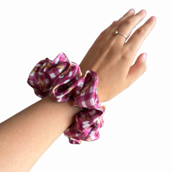 Podzimní scrunchie s autorským tiskem | Emies