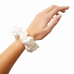 Smetanová saténová scrunchie do vlasů | Emies