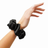 Černá saténová scrunchie do vlasů | Emies
